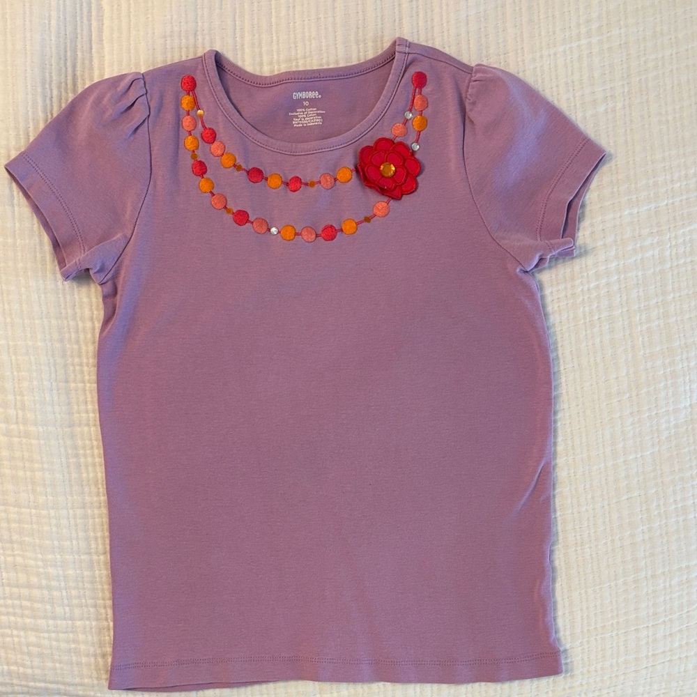 Purple Gymboree necklace Tee
